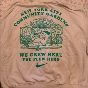 Nike Cream Sweatshirt with Green Graphic